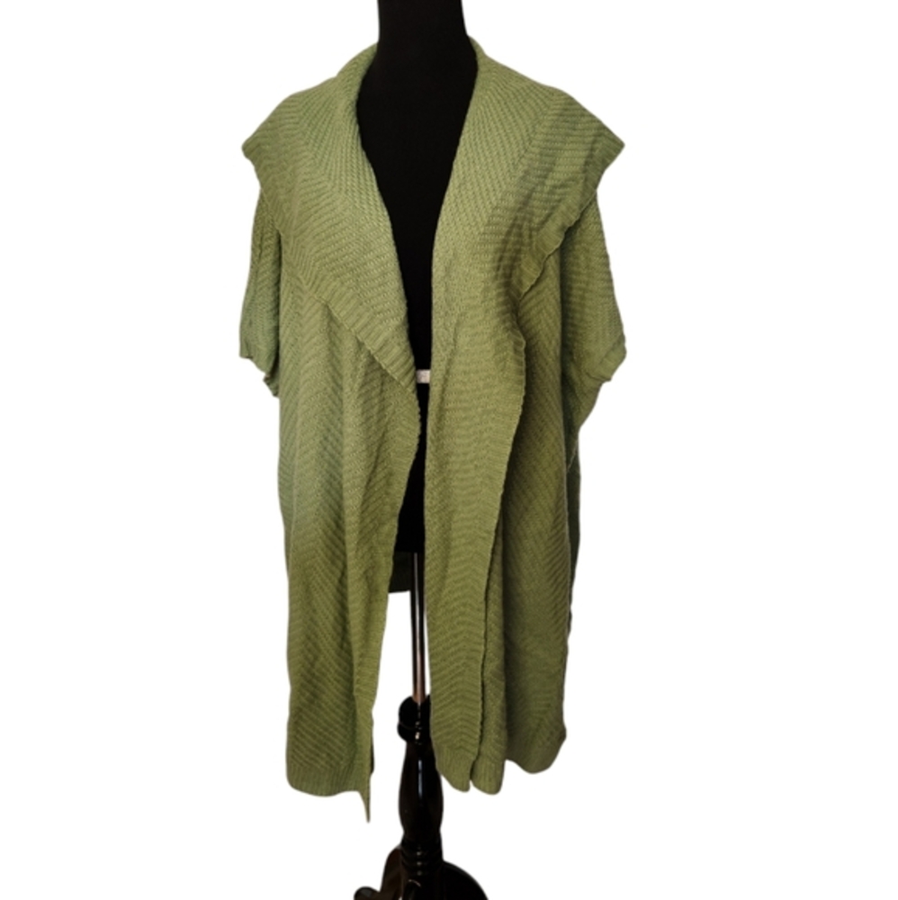 Military Hippie Green Bohemian Boho Slouchy Oversize Duster Cardigan ONE SIZE